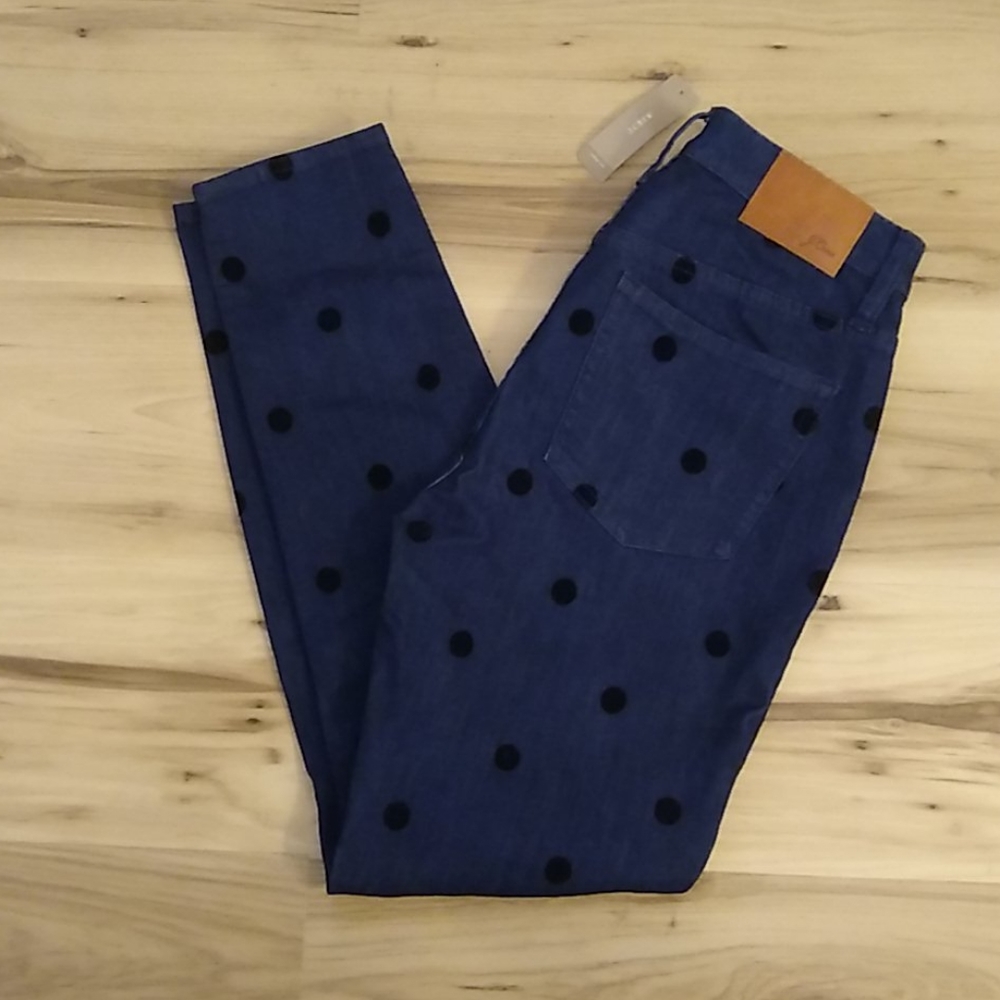 NWT J. Crew 9" High-Rise Toothpick Jeans 28